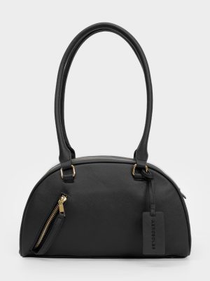 Tate Saffiano Satchel Bag